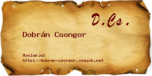 Dobrán Csongor névjegykártya